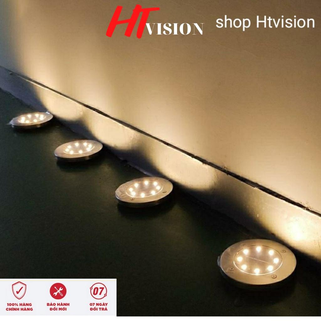 Đèn Cắm Cỏ Sân Vườn Năng Lượng Mặt Trời Tròn 8 Bóng Led trang trí sân vườn, lối đi lại, quán cà phê, đèn rọi cây cảnh
