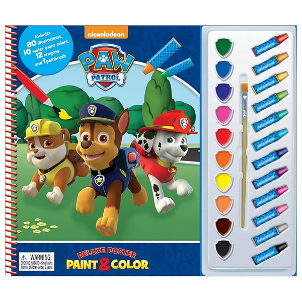 Paw Patrol Deluxe Poster Paint &amp; Color