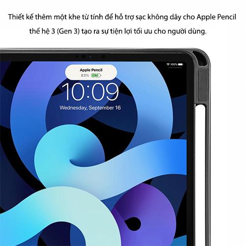 BAO DA TOMTOC TỪ TÍNH ĐA GÓC SMART-TRI SẠC KHÔNG DÂY A.PENCIL FOR IPAD 10.9-INCH