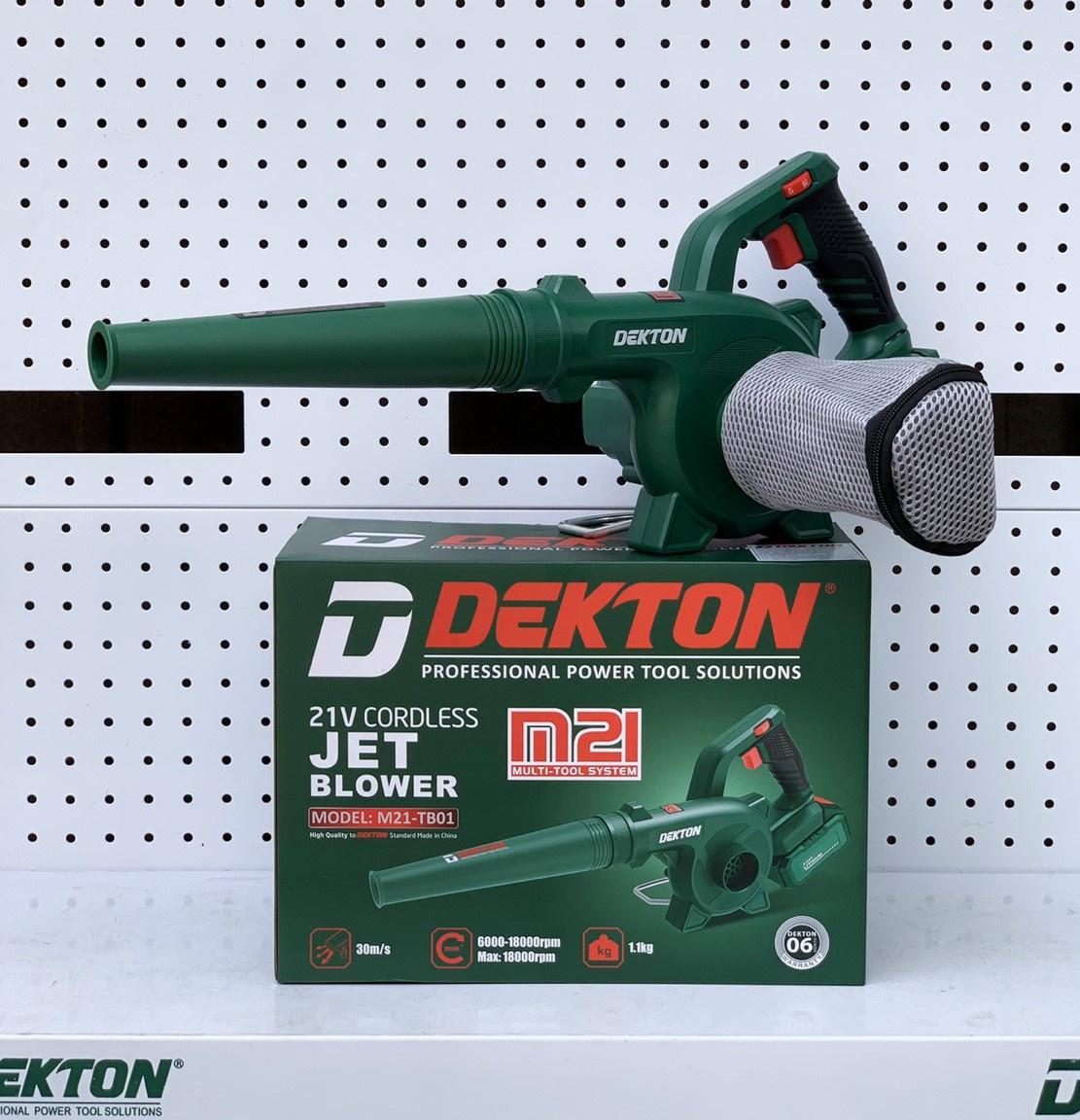 COMBO Máy Thổi Dùng Pin Dekton M21-TB01 KÈM PIN M21-B6A8C VÀ SẠC M21-S25A  -HÀNG CHÍNH HÃNG