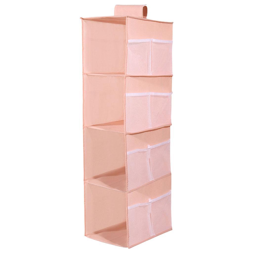 Hanging Closet Organizer 4-Shelf Storage Shelves for Sweaters Shoes Toy Rack