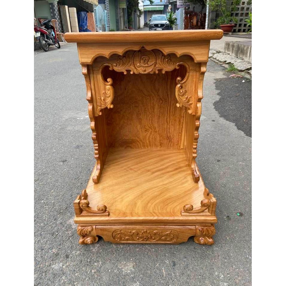 Bàn thờ thần tài ông địa gỗ gõ đỏ 48 x 68 CM