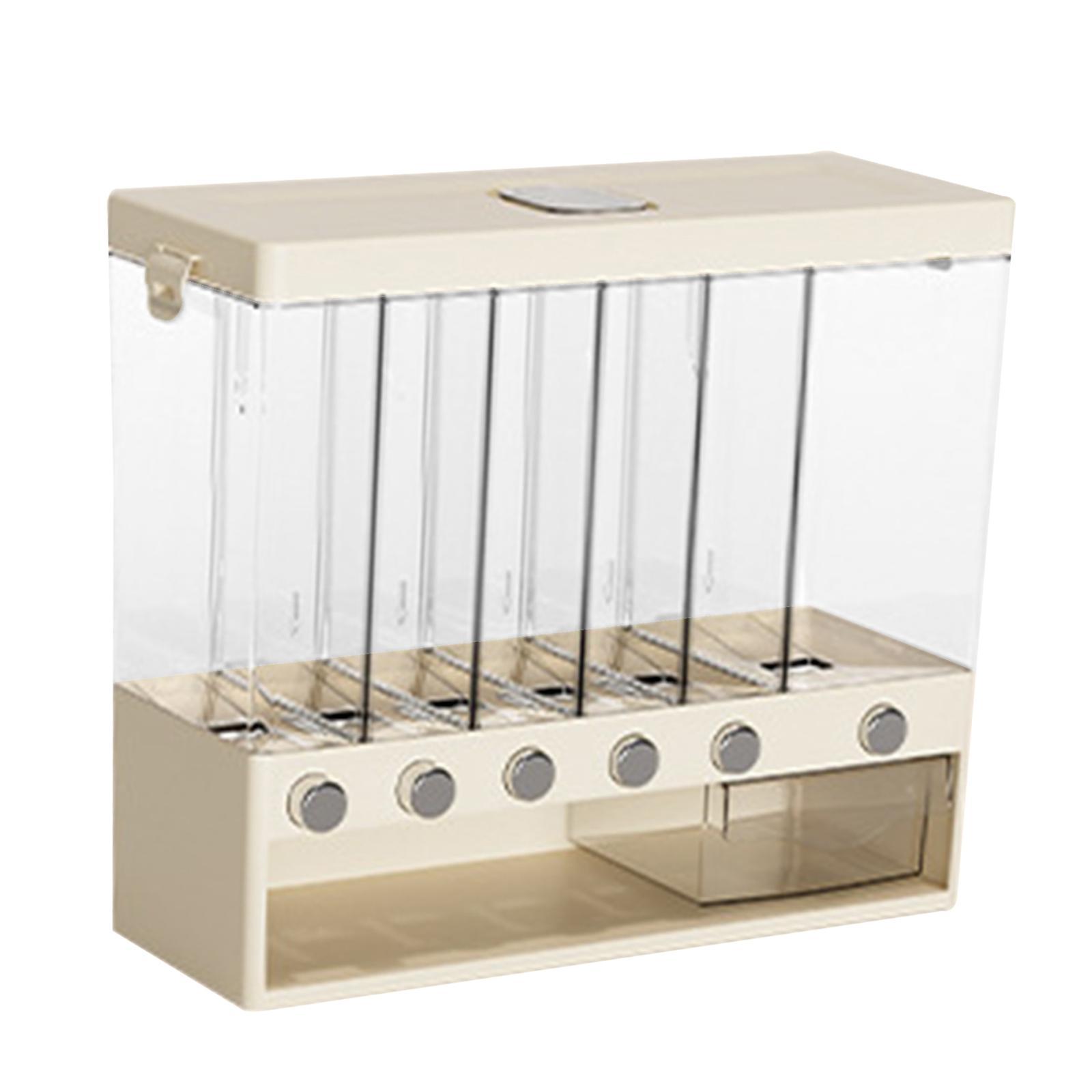 Cereal Dispenser Rice Storage Bucket Divided Rice Barrels 10kg Large Multifunctional Rice Dispenser Dry Food Dispenser for Household Kitchen