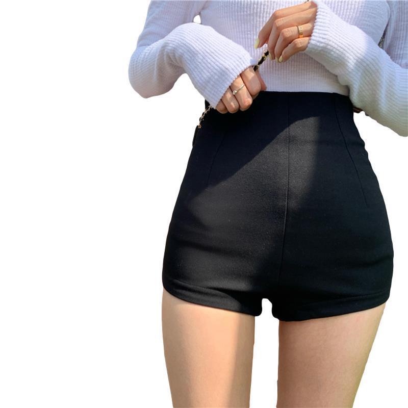 Quần đùi dáng chữ A eo cao thời trang Hàn Quốc trẻ trung cho nữ
