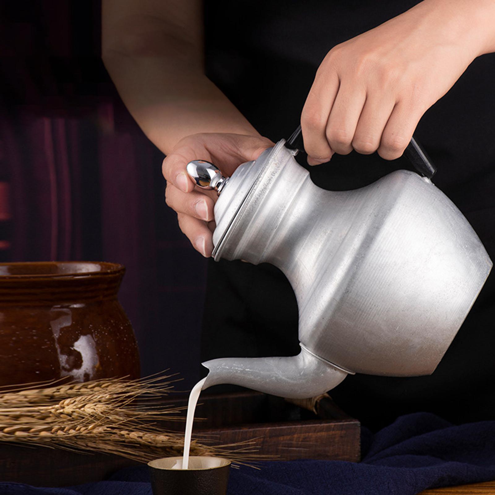 Retro Gooseneck Teapot Tibetan Style Milk Tea Pot Tea Kettle for Restaurant S