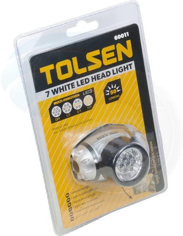 ĐÈN SOI 7 LED TRẮNG DÙNG PIN TOLSEN 60011 - HÀNH CHÍNH HÃNG