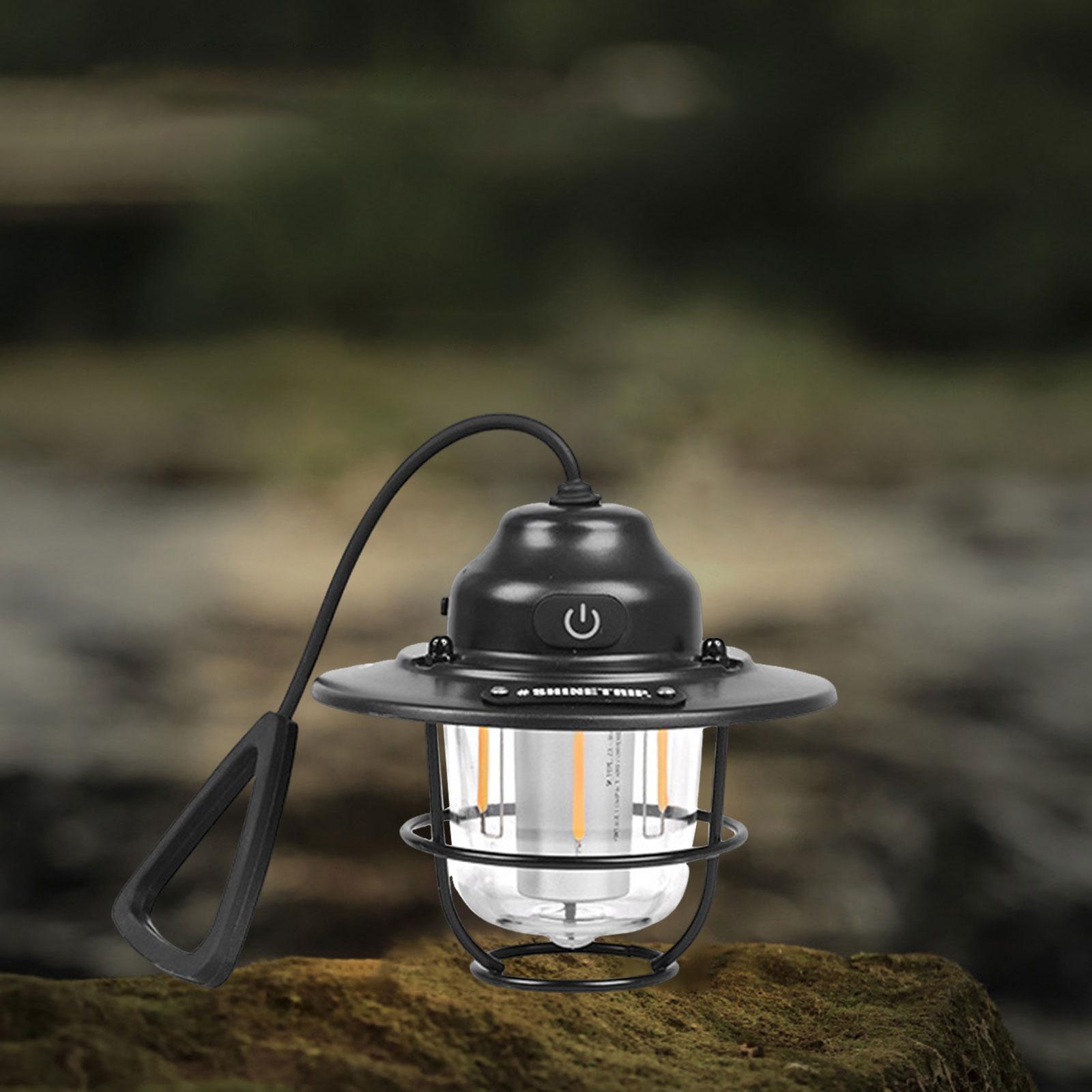 LED Camping Lantern Dimmable Rechargeable Tent Lamp for Indoor BBQ Traveling