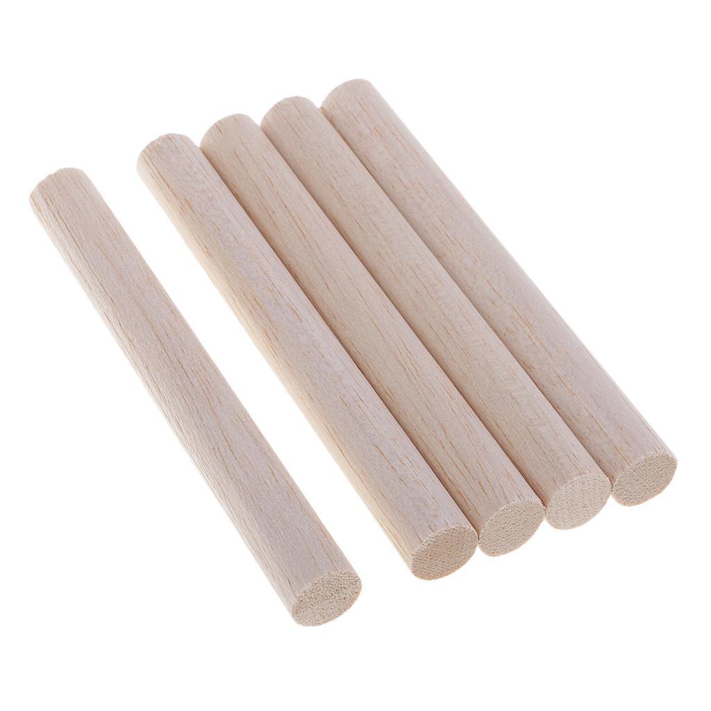 2x 5/10x Balsa Wood Dowel Rod Stick DIY Craft Model Wood Building Constructions