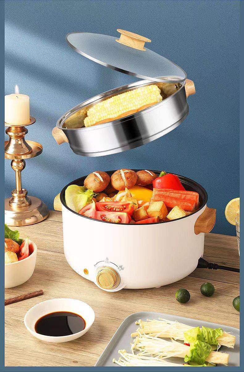 Đảm Bảo Chất Lượng Nồi Lẩu Điện Gia Đình Đa Chức Năng Một Nồi Điện Chảo Điện Chảo Chống Dính Ký Túc Xá Sinh Viên Nhỏ Nồi Nướng Điện