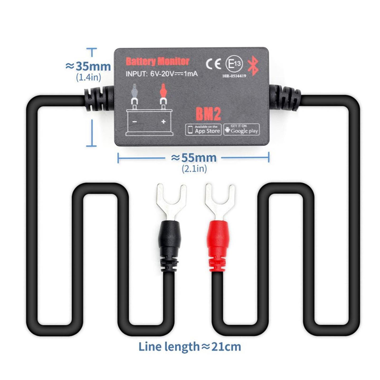 Bluetooth 4.0 Battery Monitor Tester 12 4WD Car BM2 BM3