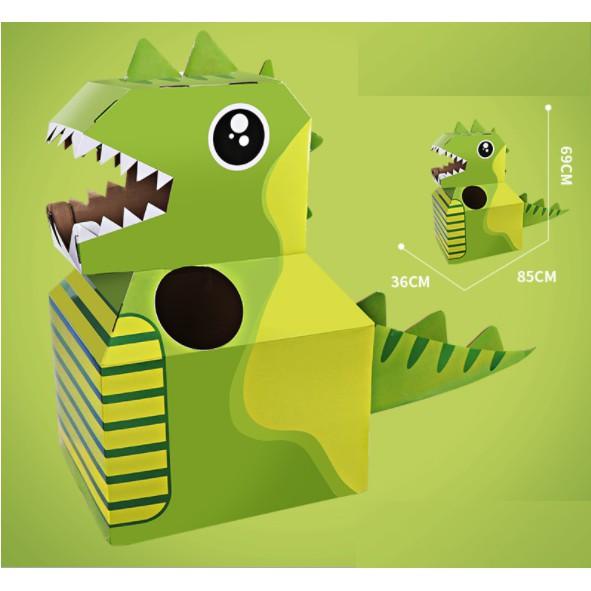 Mô hình Cosplay, Đồ chơi hóa trang bằng Carton hình Khủng Long, Máy Bay, Cá Mập