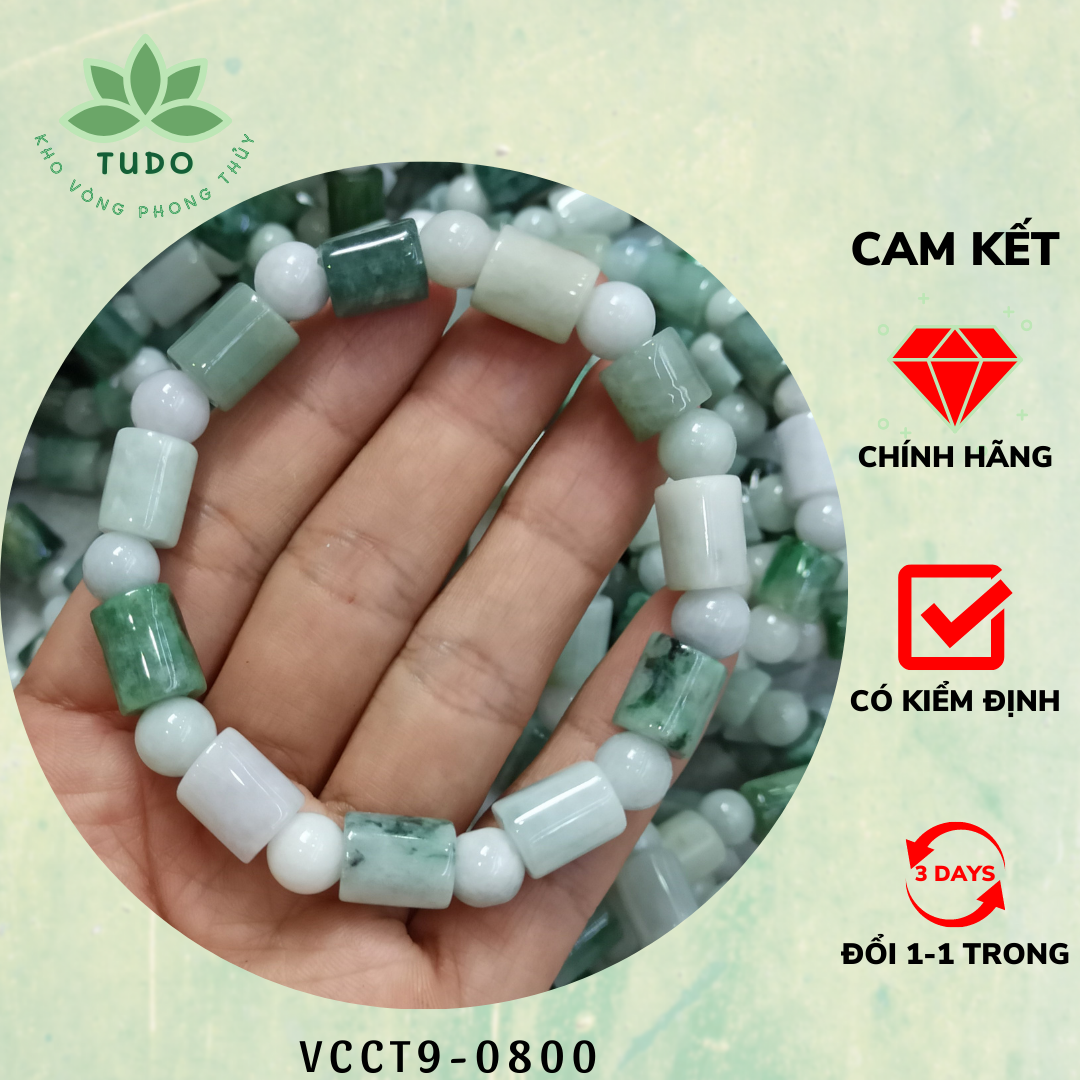 Vòng phong thủy TUDO cẩm thạch nữ