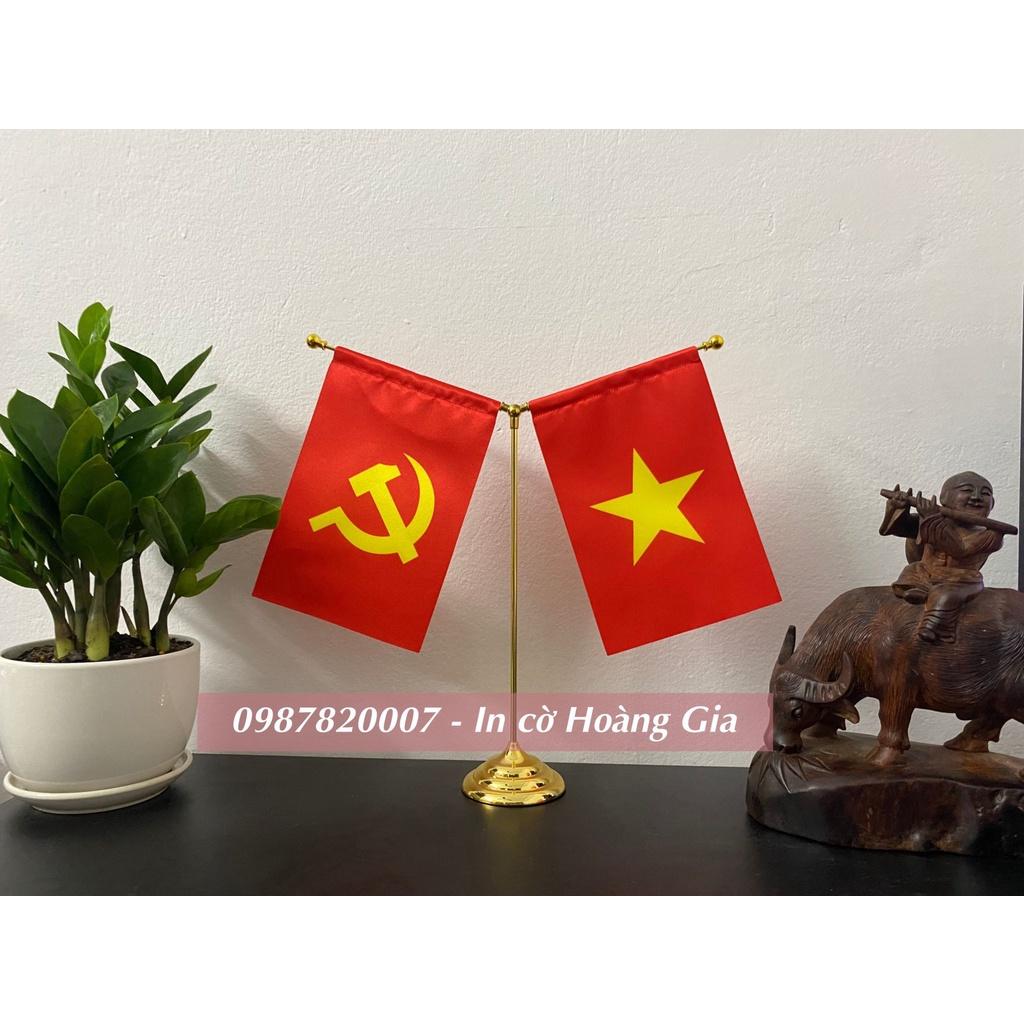 Cờ để bàn Việt Nam - Đảng đế T vàng