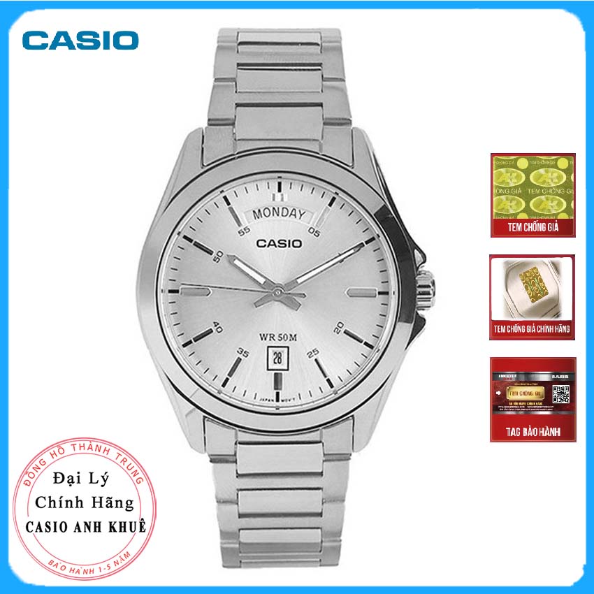 Đồng Hồ Nam Chính Hãng Casio MTP-1370D-7A1V Dây Kim Loại