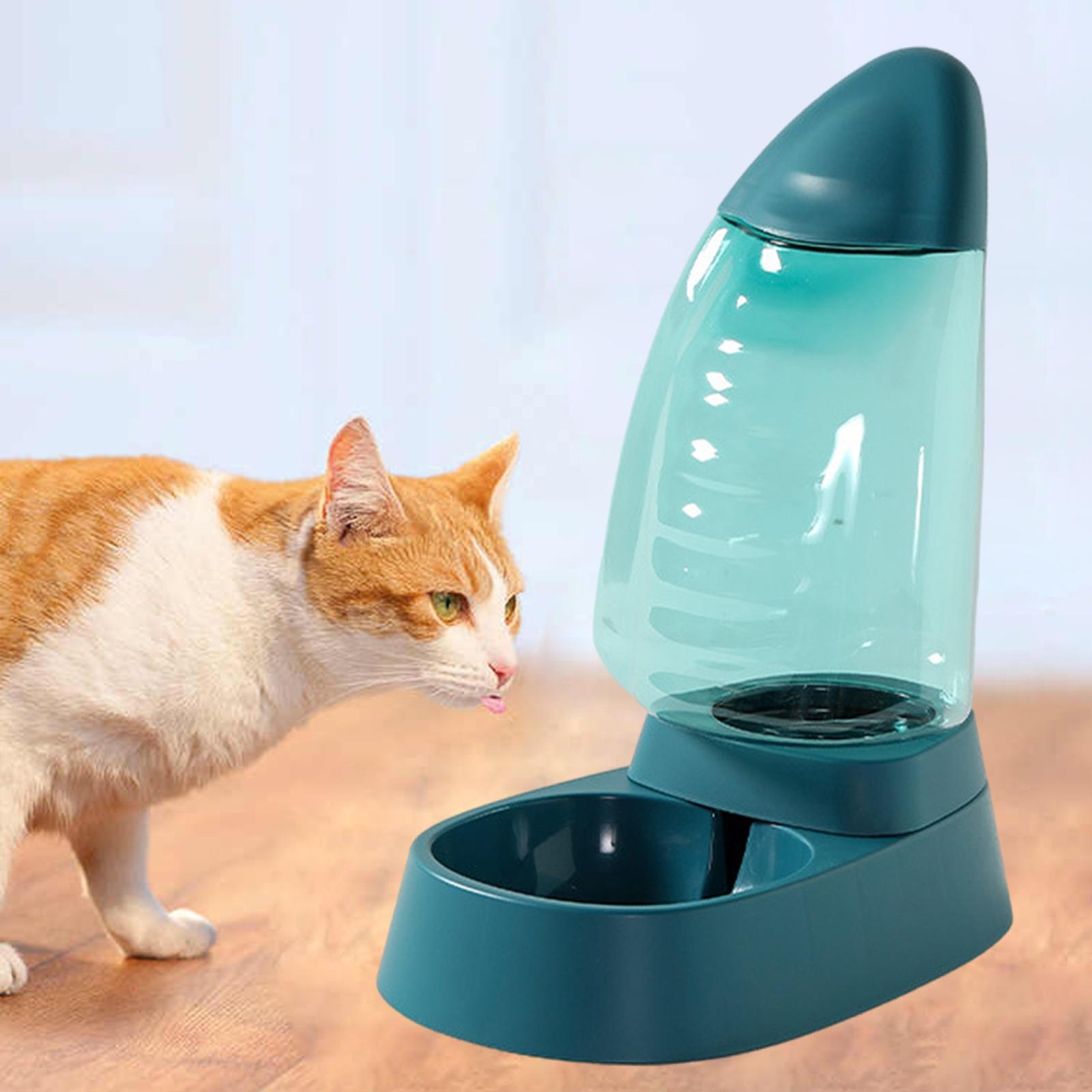 AUTOMATIC PETS FOOD DISPENSER DOG CAT FEEDER WATERER Container BOWL DRINKING