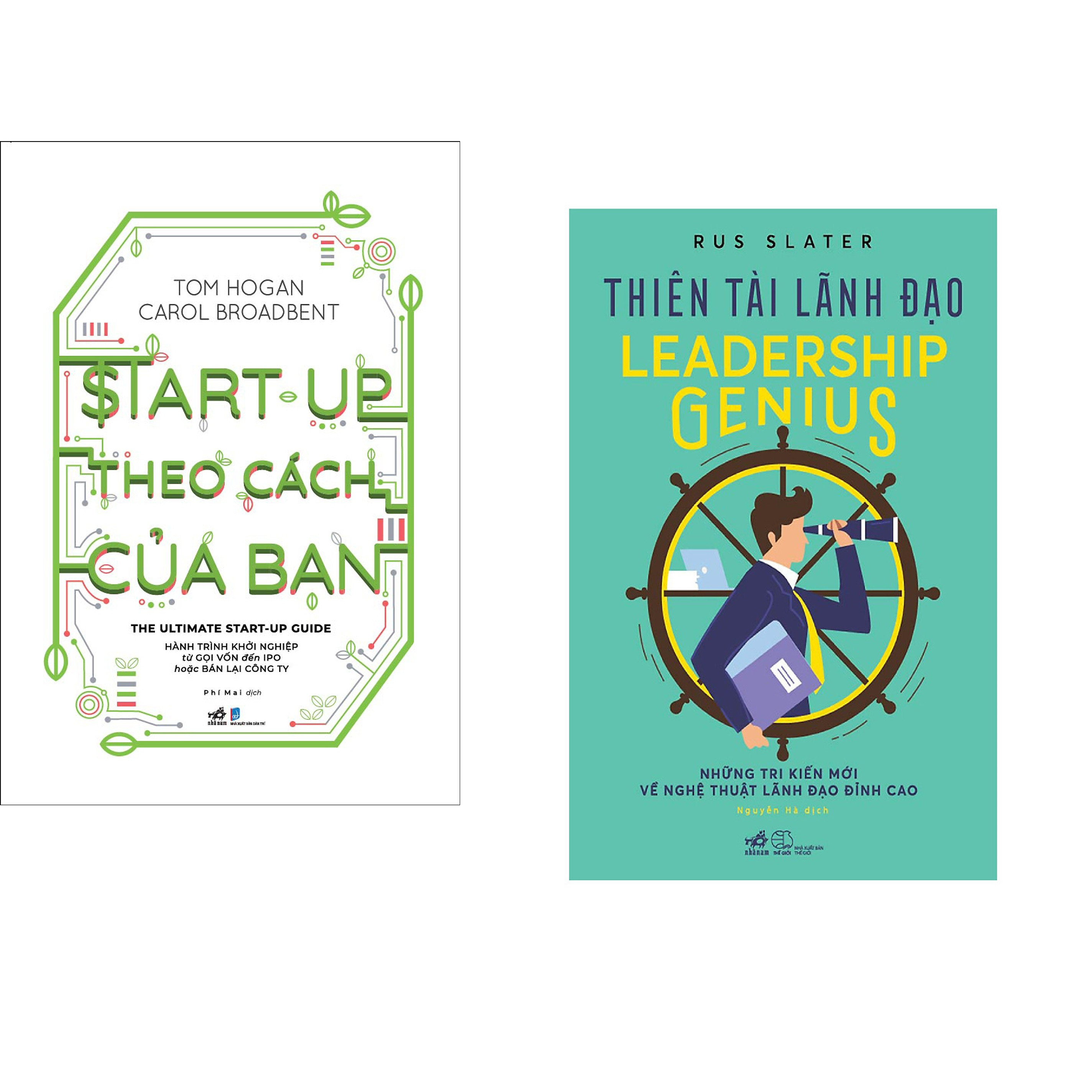 Combo 2 cuốn sách: Start-up theo cách của bạn + Thiên tài lãnh đạo