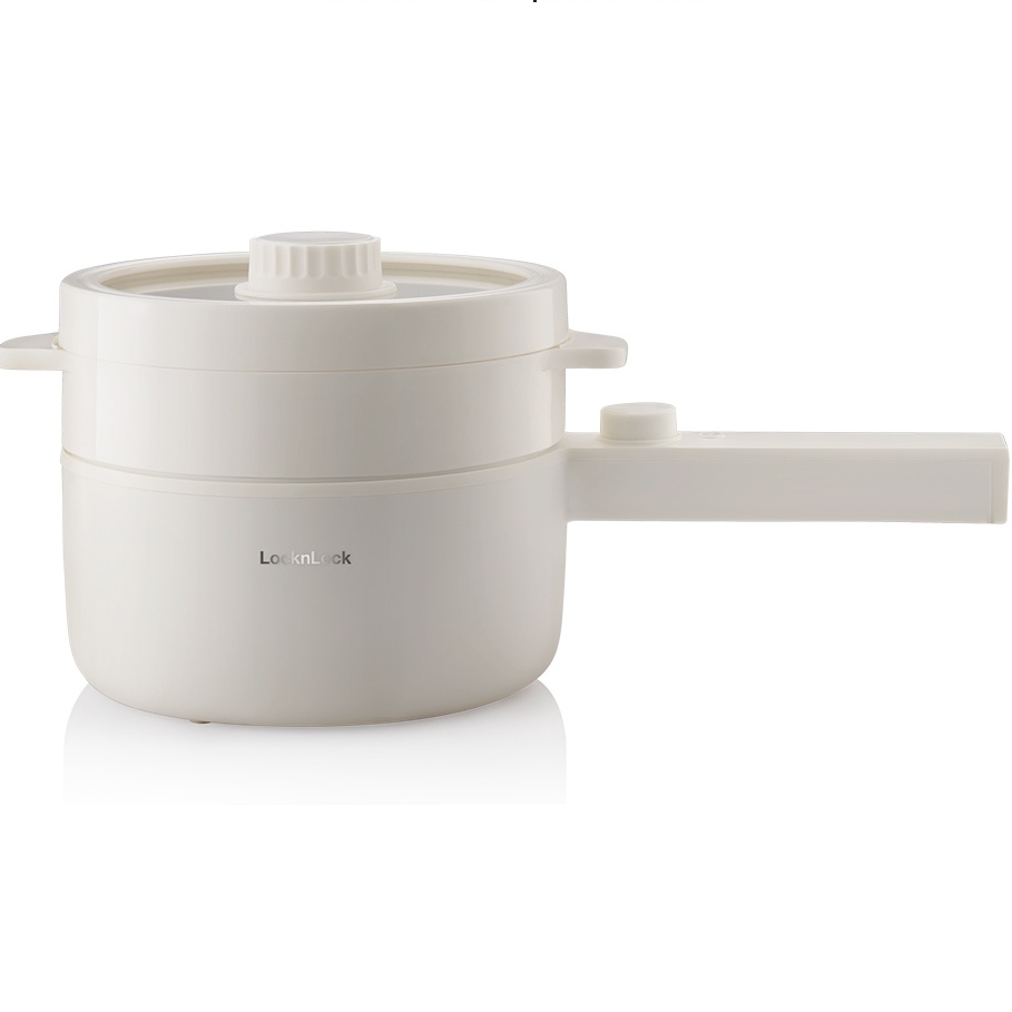 Nồi điện đa năng LocknLock 1.5L EJP436IVY Electric Multi Pot -  Hàng chính hãng, chống dính có tay cầm - JoyMall