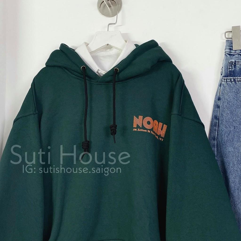 Áo Hoodie NOAH Unisex Nam Nữ Xanh Rêu Form Rộng Vải Mịn Đẹp Phong Cách Ulzzang Xinh Xắn - Suti House