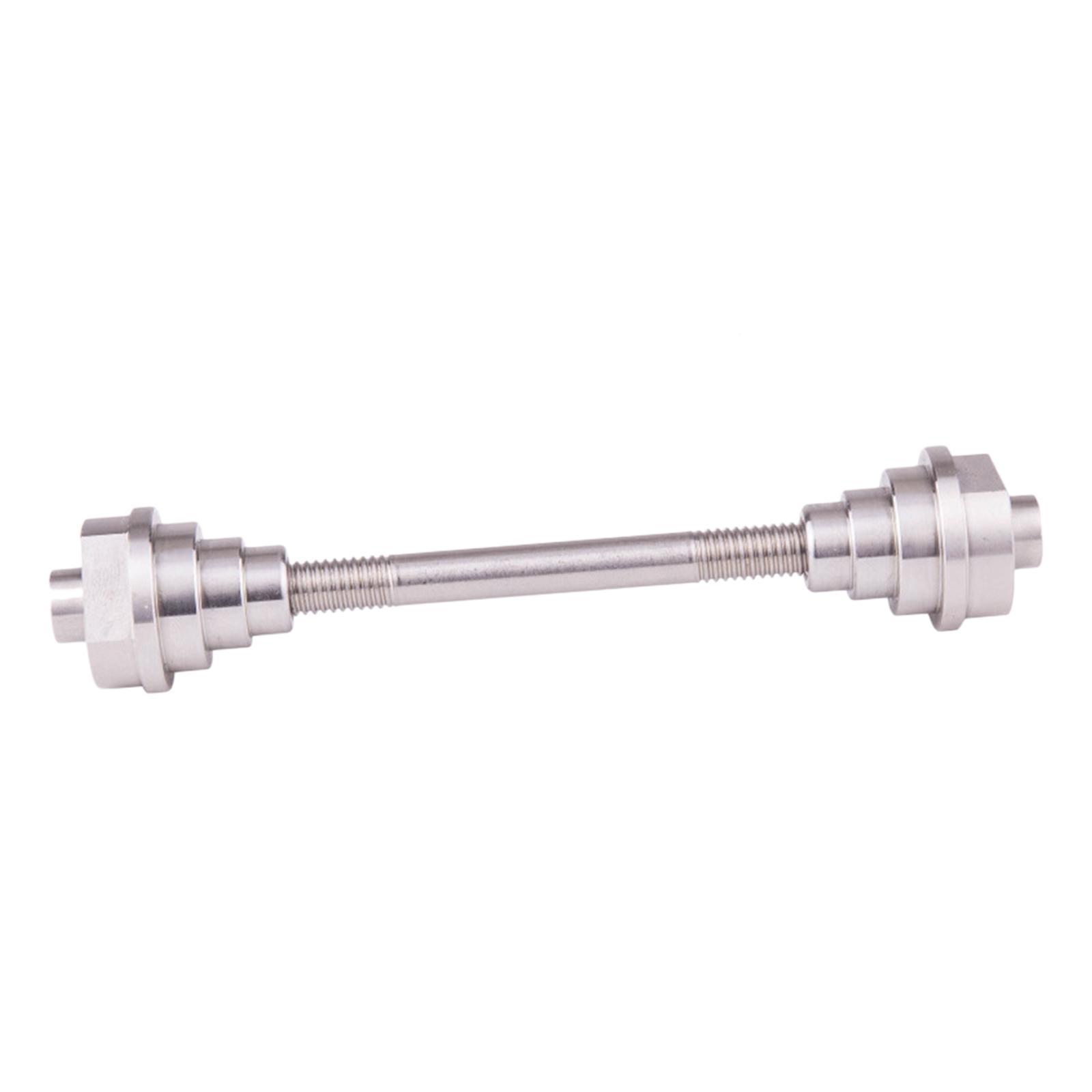 2x  l Truing Stand Thru Axle-Adapter, Alloy  Hub Repair Tool Truing Stand Platform Pass-Through Pin Adapter, Work with 12/15/20 Mm