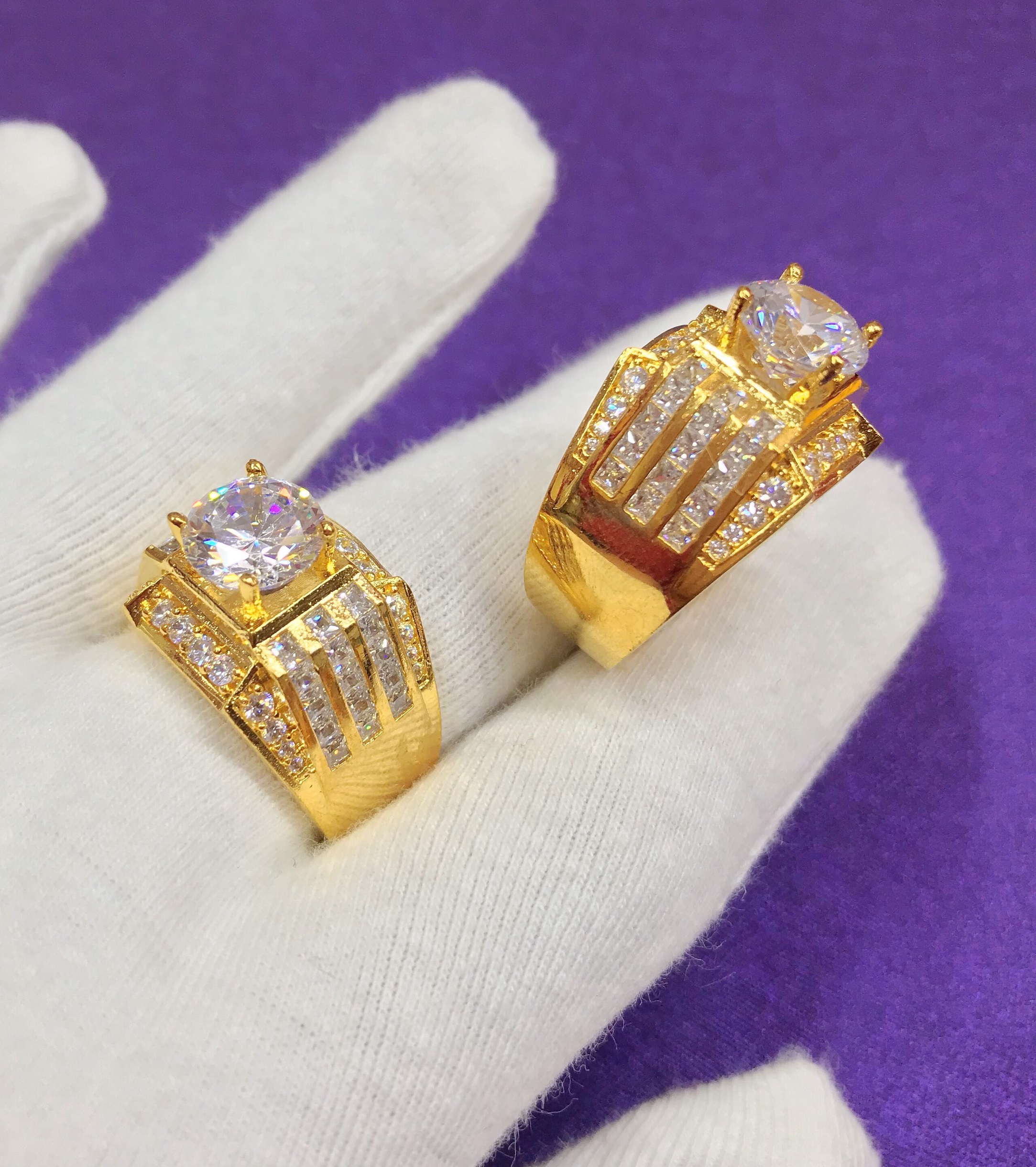 Nhẫn Nam Mạ Vàng Mẫu 0510305 - Che Khuyết Điểm Ngón Tay - Mang Đi Chơi, Đi Tiệc Đều Được - Tặng Kèm Hộp Đẹp
