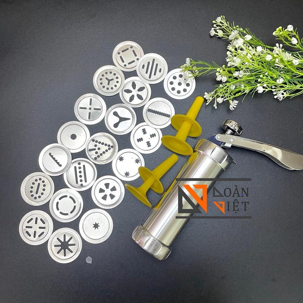 Dụng cụ tạo hình BÁNH COOKIES, KHUÔN NHẤN BÁNH QUY - INOX. Dụng cụ làm bánh chuyên nghiệp