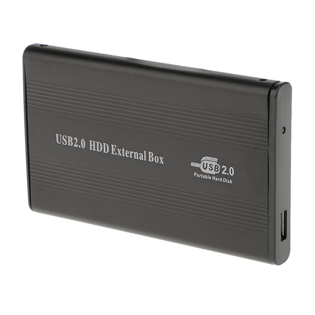 USB2.0 IDE External 2.5" SSD HDD Hard Drive Enclosure Laptop Disk Case Black