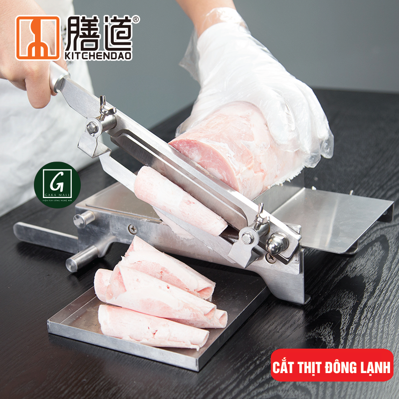 Dao Chặt Thịt Gà, Thái Thịt Bò Đông Lạnh, Thái Thuốc Bắc, Cắt Đa Năng KD0248, Lưỡi Thép 40CR14, Inox 430 - Tặng Tay Mài KD0315