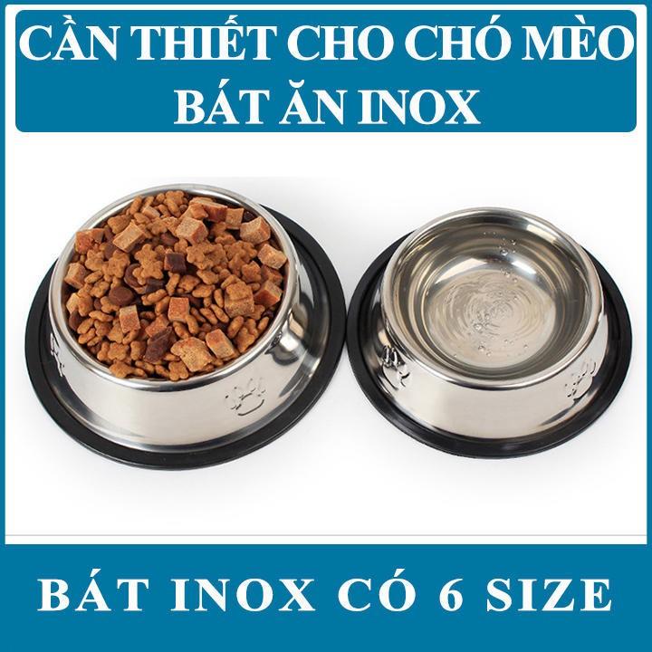 Bát Ăn Inox 15cm Cho Thú Cưng Chó Mèo - Phụ Kiện Cho Thú Cưng