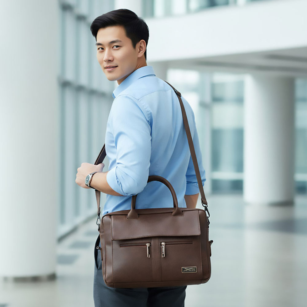 Cặp Công Sở Cặp Laptop Xbags Lavish XB4301 – Cặp Xách Đi Làm Cao Cấp, Sang Trọng, Đựng Laptop 15 Inch, Chống Thấm Nước, Lịch Lãm Bền Bỉ XB4301