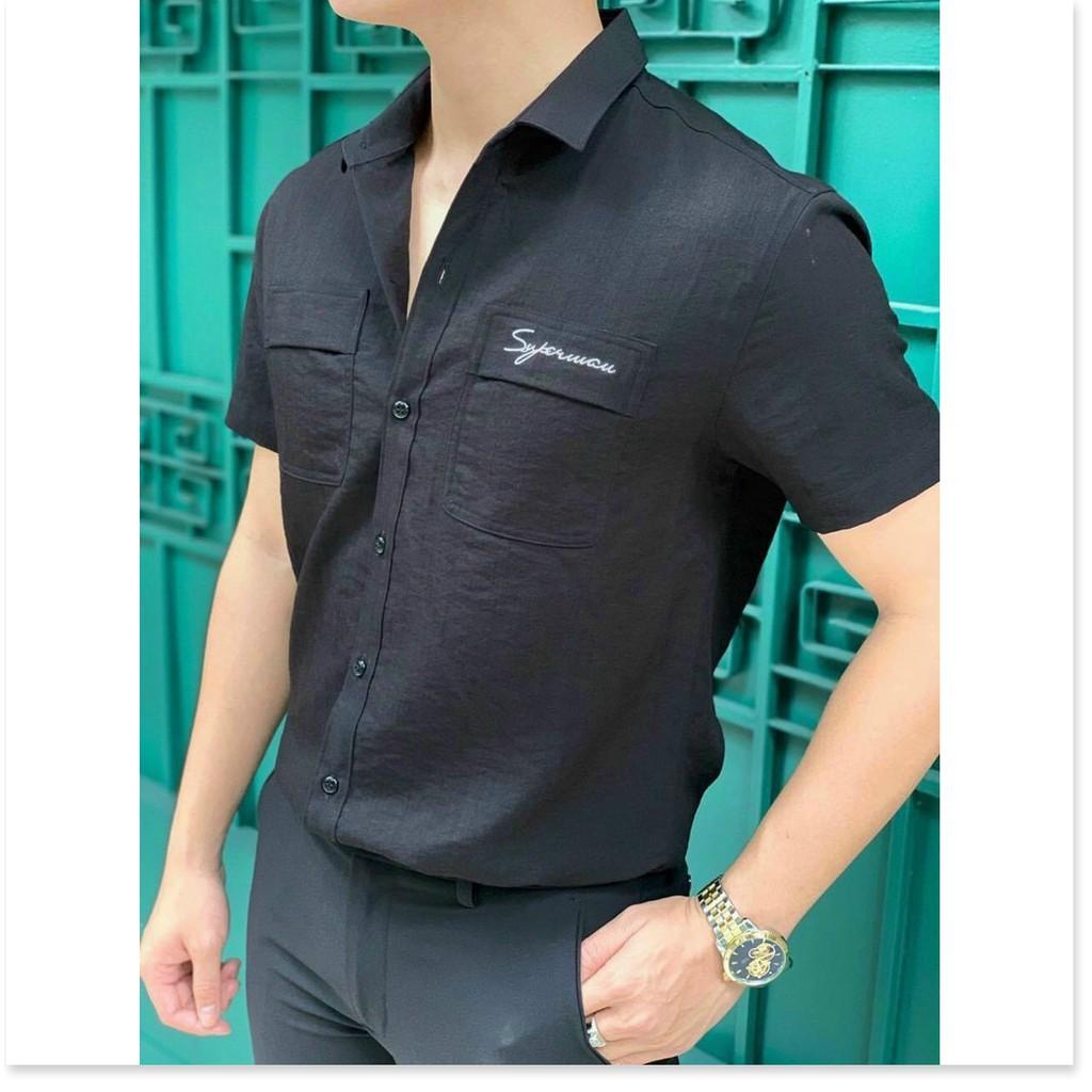 ÁO SƠ MI LỤA NAM,TAY NGẮN,NHIỀU MÀU SẮC LỰA CHỌN,CHẤT LIỆU VÃI THOÁNG MÁT