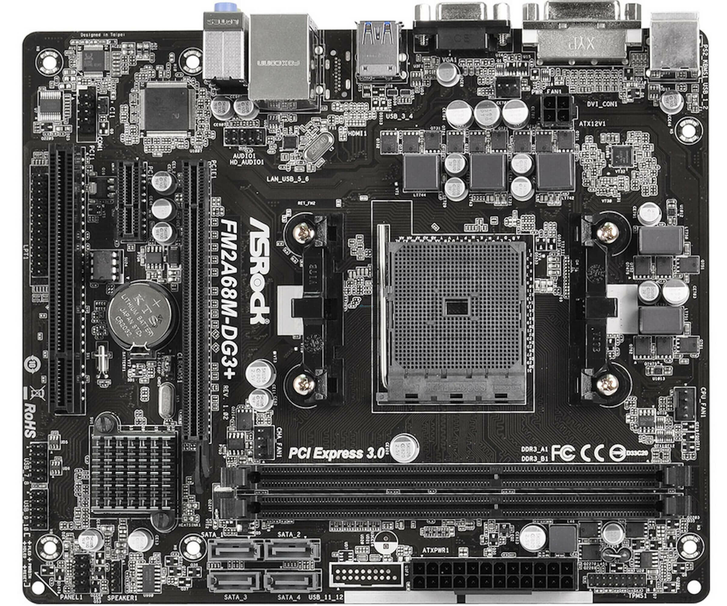 Mainboard ASRock FM2A68M-DG3+ - Hàng chính hãng