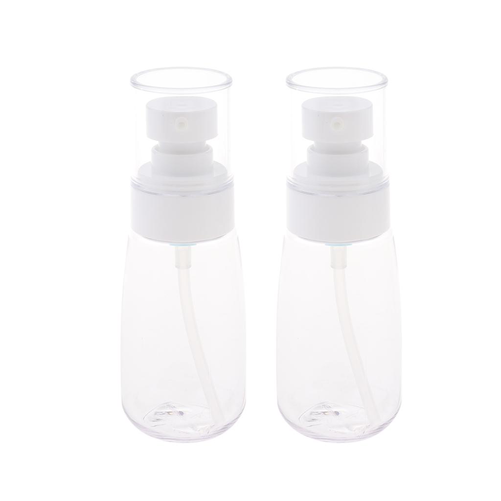 2Pcs Makeup Pump Bottle Container Cosmetic Cream Lotion Bottles Clear