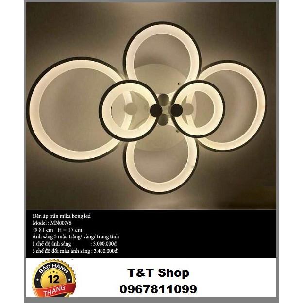 Đèn led hiện đại sát trần MN007/6