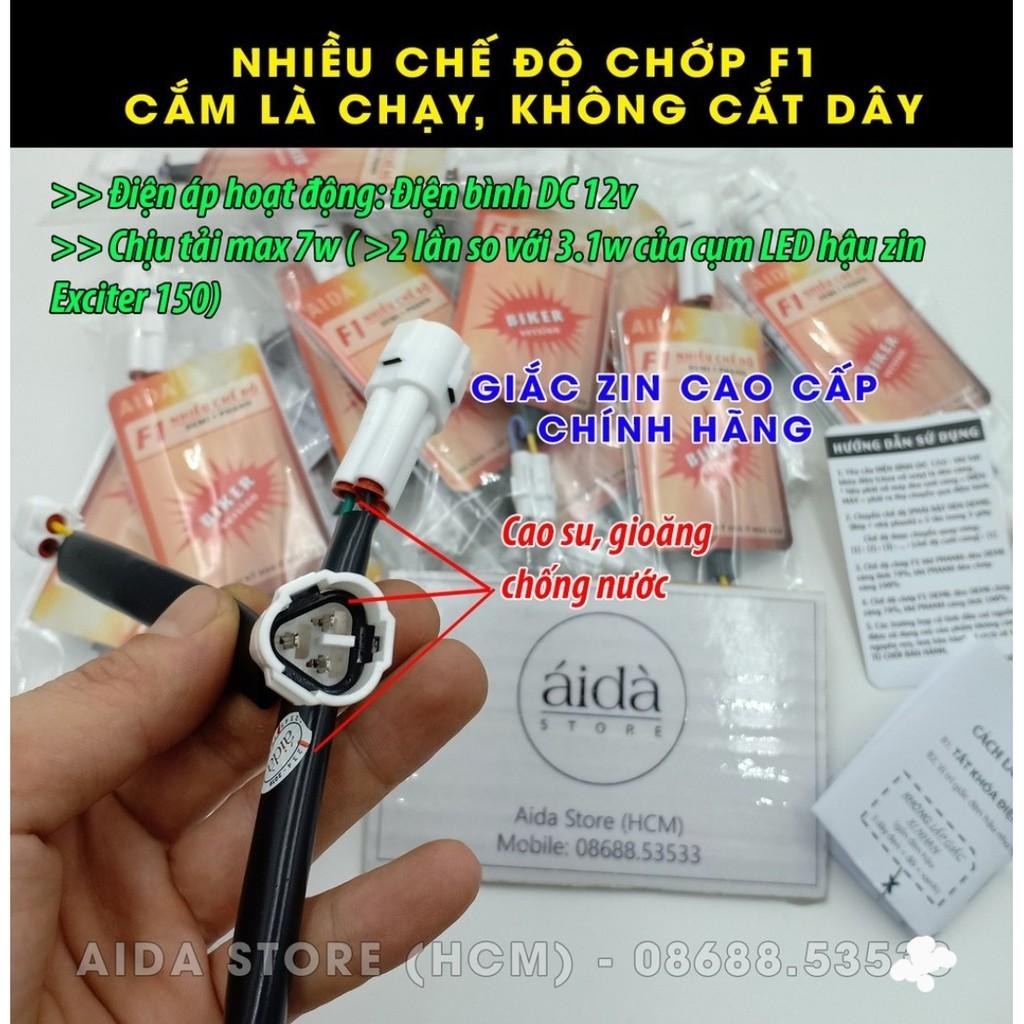 Mạch Stop chớp nháy F1 đèn hậu Ex 150, 155,  Winner x mẫu mới sẵn giắc cắm không cần chế