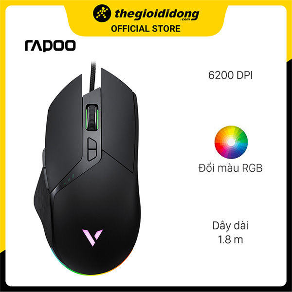 Chuột Có Dây Gaming Rapoo VT30 Đen - Hàng chính hãng