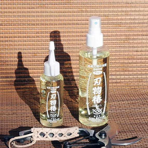 Dầu Chống Gỉ Sét Dao , Kéo Và Dụng Cụ Nhà Bếp Kurobara Hamono Chiết Xuất Hoa Trà (Chai 100mL)