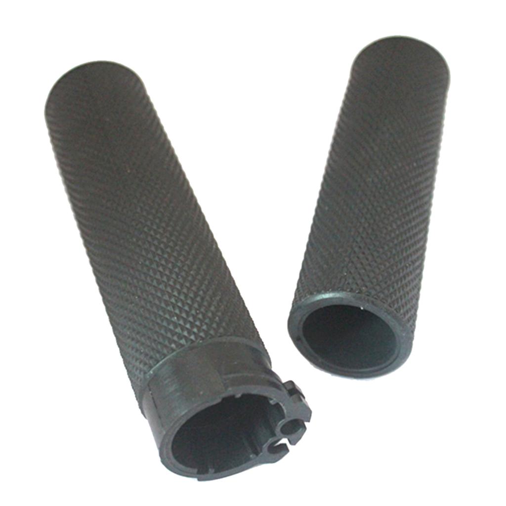 2pcs Black 1'' Motorbike Antiskid Handlebar Grips Fit Harley Glide 883 1200 X 48