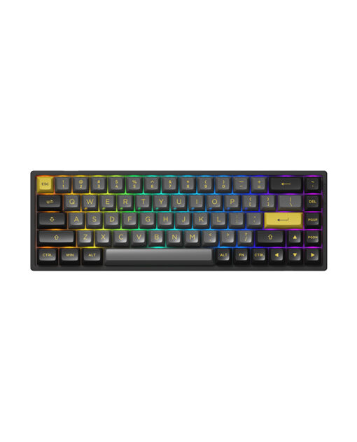 Bàn phím cơ AKKO 3068B Multi-modes Black Gold -Jelly Purple Switch Hàng Chính Hãng