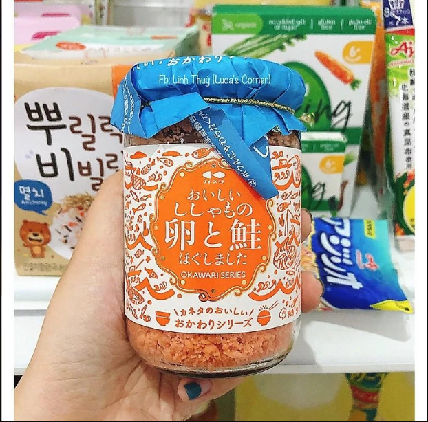 Combo 2 ruốc cá hồi trộn trứng cá tuyết hàng nội địa Nhật Bản 120gr cho bé ăn dặm và cả gia đình