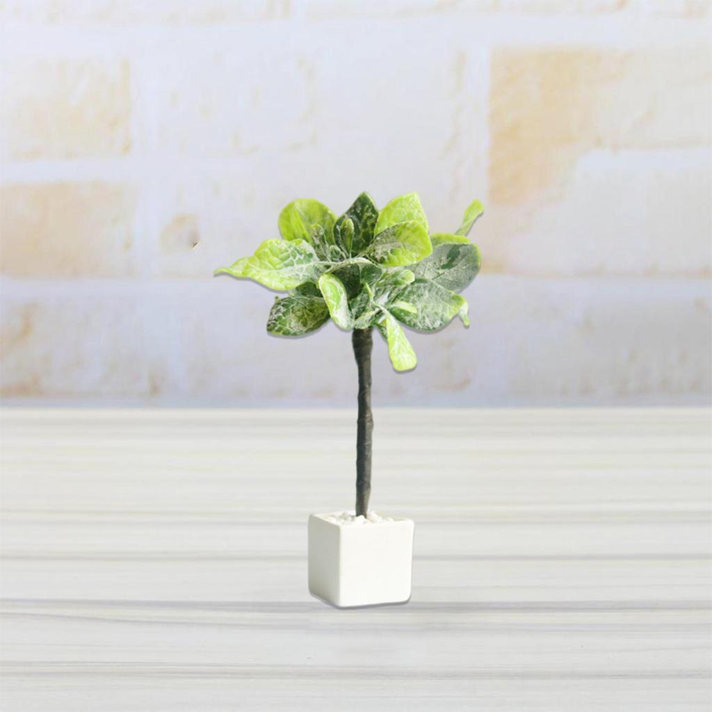 1:8 1:12 Dollhouse Miniature Potted Plant Bonsai Model Greenery Display Toys