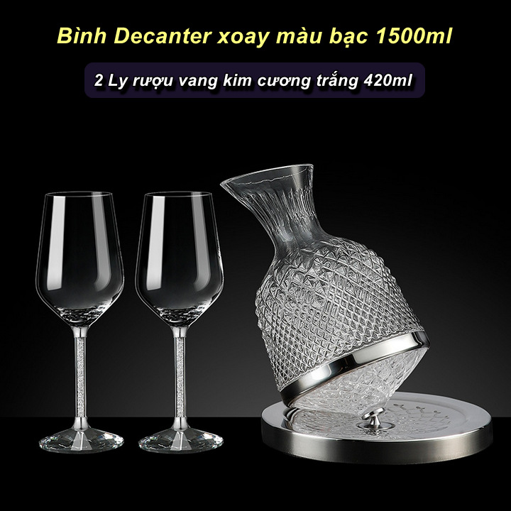 BỘ BÌNH THỞ VANG XOAY SAINT DECANTER  - Home and Garden