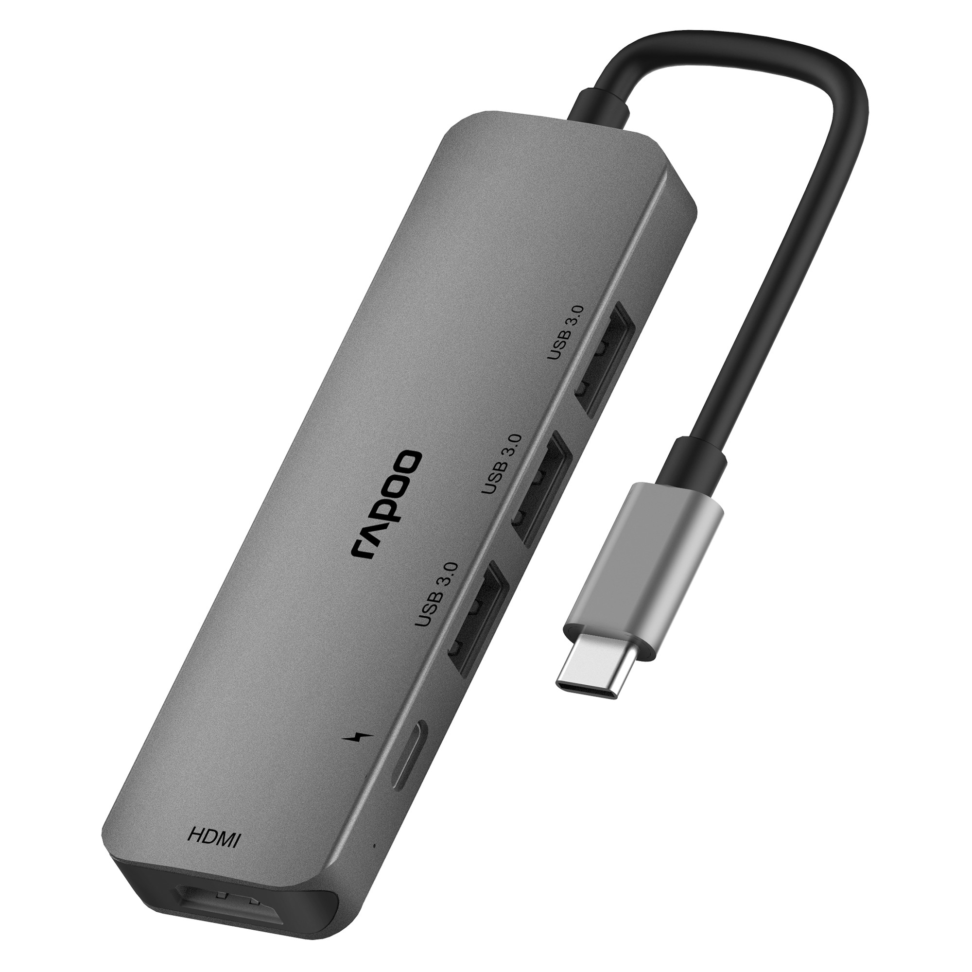 Bộ chia Rapoo XD100 / USB-Type C Đa Năng (5 trong 1) - Hàng chính hãng