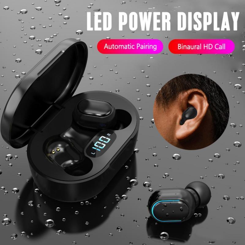 Tai nghe nhét tai không dây E7S/ A7S TWS chống thấm nước có màn hình LED 3D