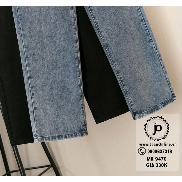 BIGSIZE NỮ - Quần jean nữ ống rộng (MS: 9470) - quần jean ống suông big size - quần bò - quần ngoại cỡ - quần ống rộng
