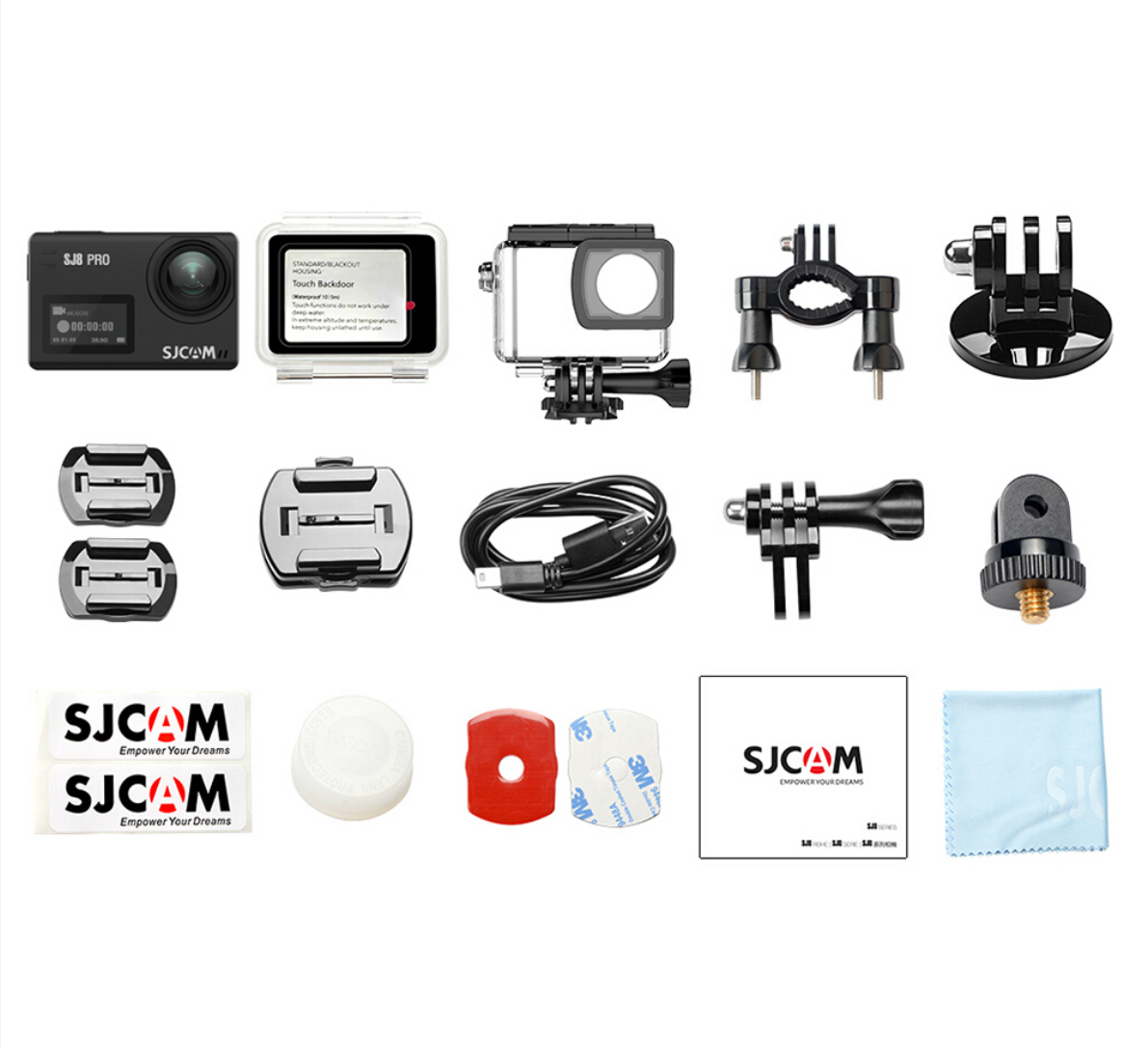 Máy ảnh hành động thể thao SJCAM SJ8 Pro WiFi 4K/60fps 2,4GHz chống lắc máy ảnh camera mũ bảo hiểm không thấm nước 30GHz với máy ảnh thể thao RC