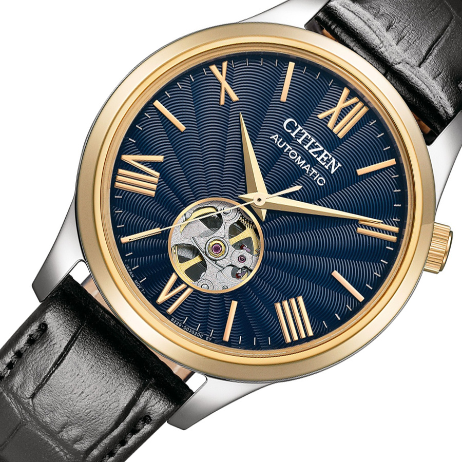 Đồng Hồ Nam Citizen Dây Da Máy Cơ-Automatic NH9136-02L - Mặt Xanh (Sapphire)