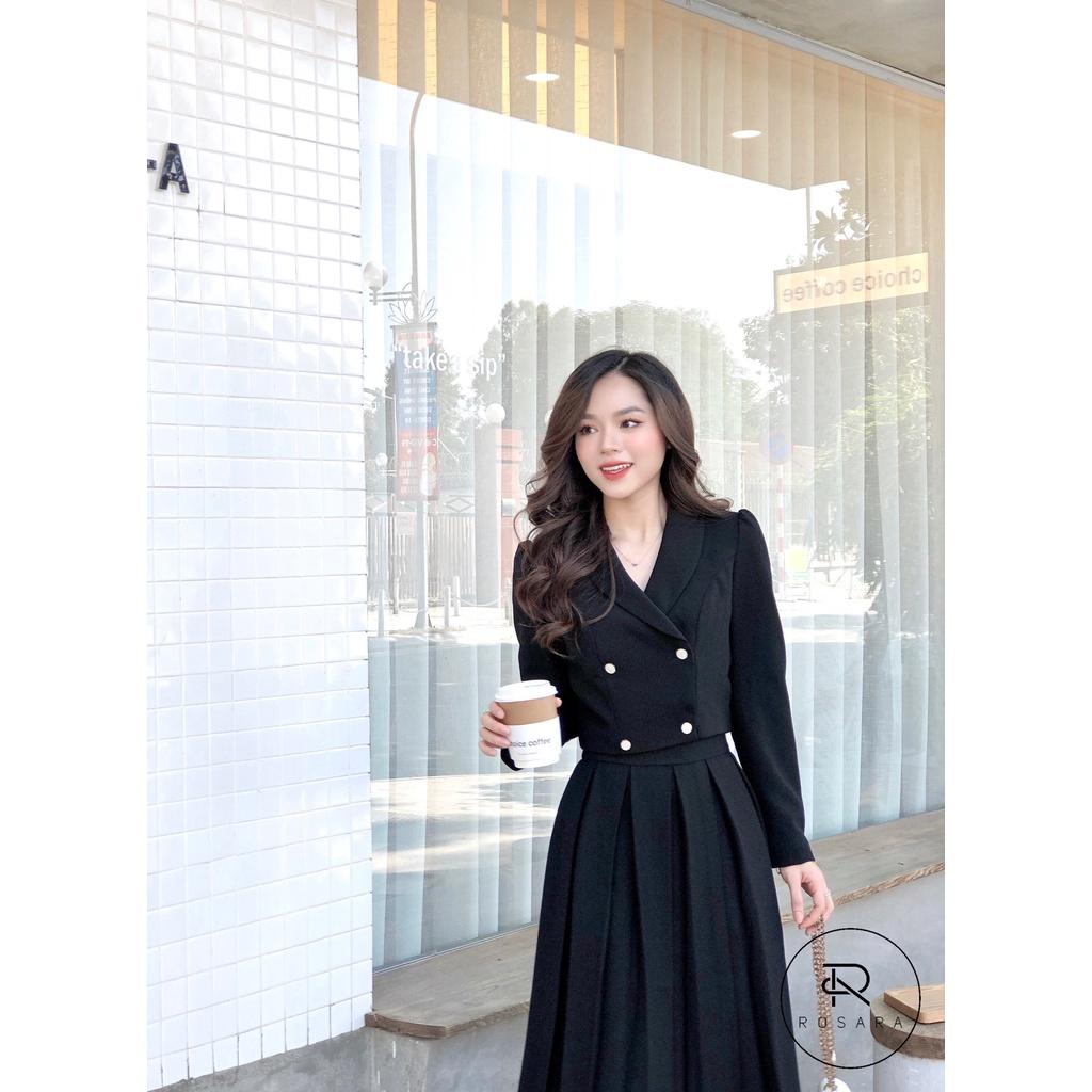 Áo khoác vest thời trang nữ dáng ngắn Rosara KH34