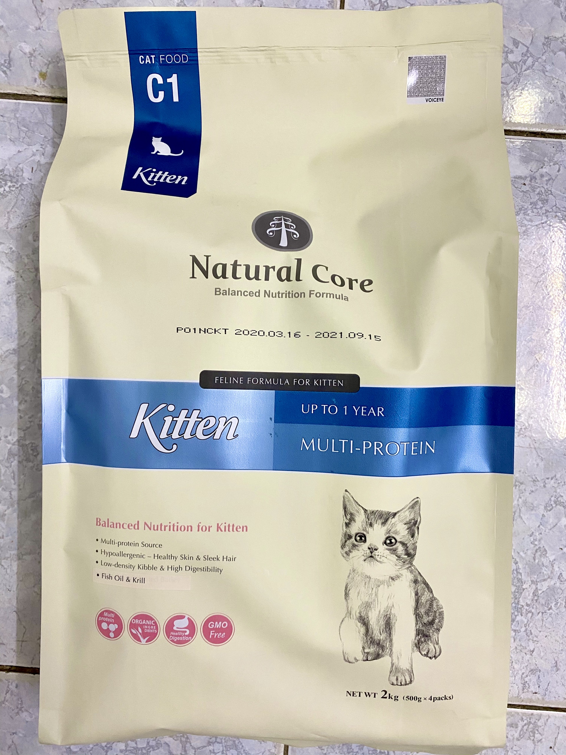 Thức Ăn hạt Cho Mèo Con Natural Core Kitten [2kg] - Nhập khẩu Hàn Quốc