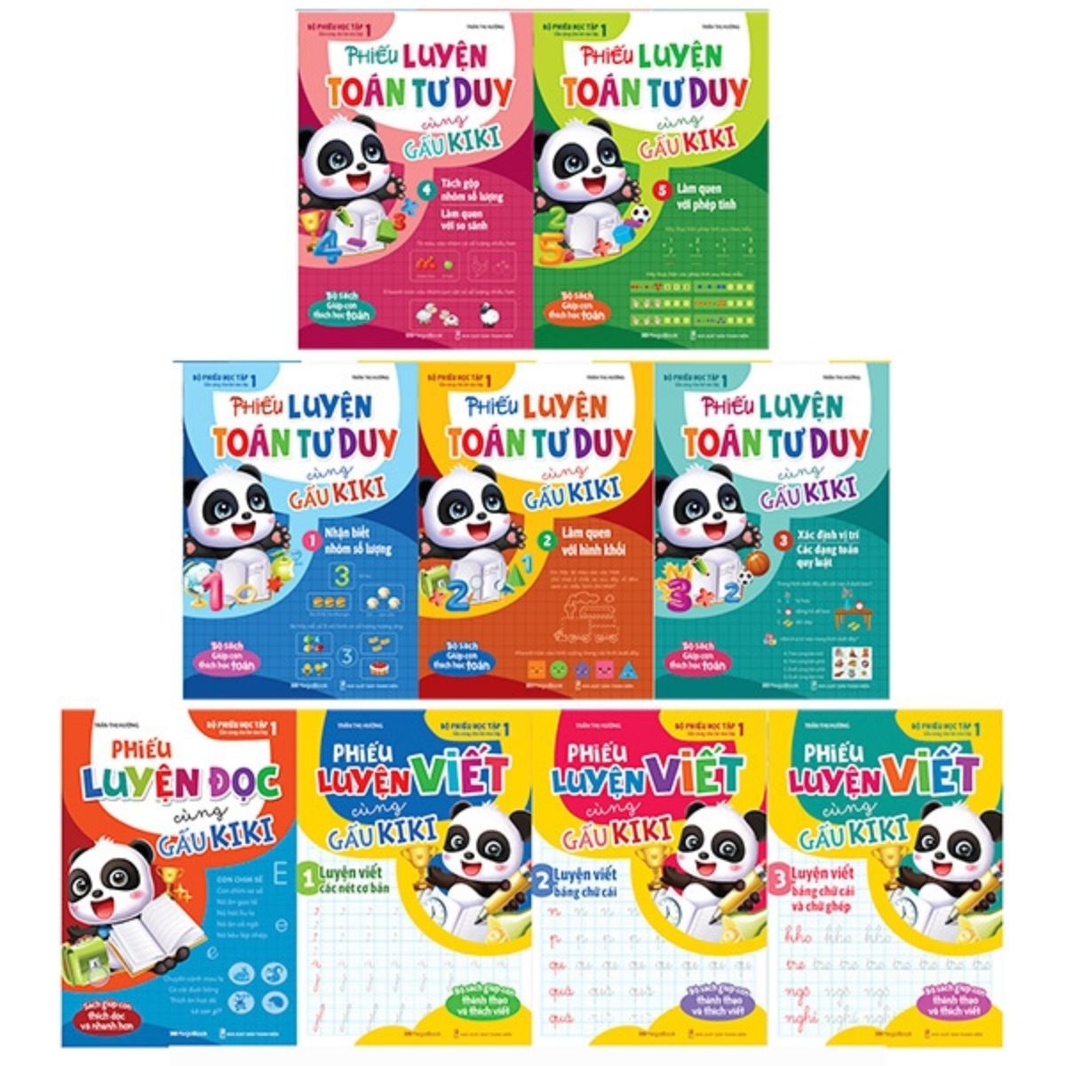 Bộ Sách Phiếu Học Tập Cùng Gấu Kiki