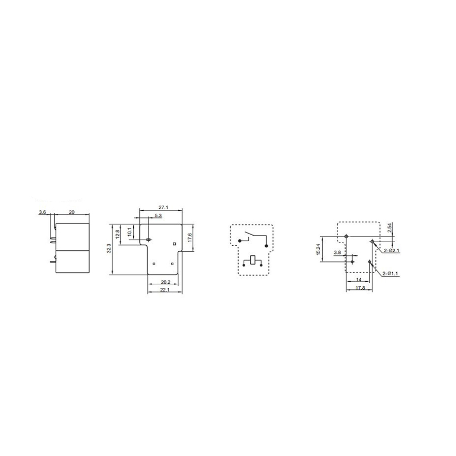 Relay Songle SLA 30A - 24V 4 Chân